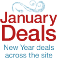 January Deals. New Year deals across the site.