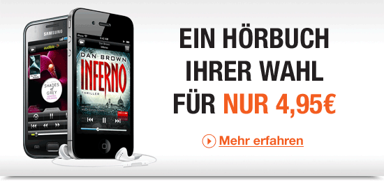 4,95 Euro statt regulär 9,95 Euro für ein Hörbuch nach Wahl