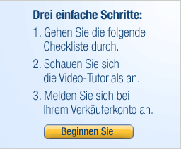 Drei enfache Schritte