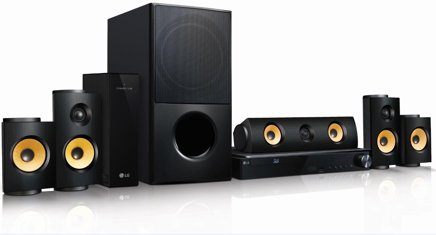LG LHA825W 5.1 3D Bluray home theater system 1200 watts, wireless rear
