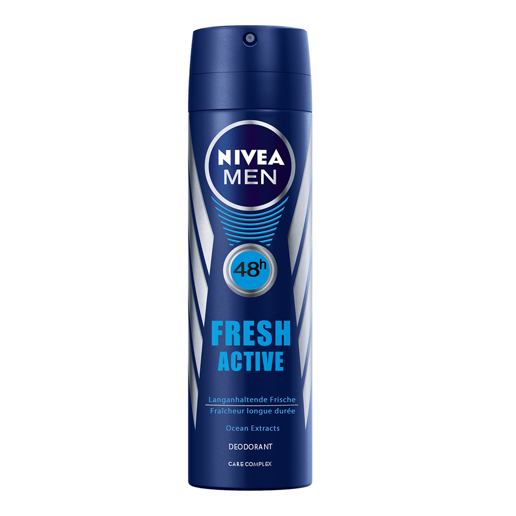 Nivea Men Deo Fresh Active Spray, ohne Aluminium, 4er Pack (4 x 150 ml) Amazon.de Beauty