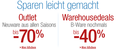 Sparen leicht gemacht: Outlet und Warehousedeals