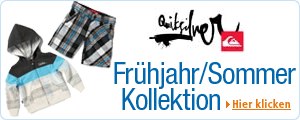 Neue Fr�hjahr/Sommer Kollektion: Quiksilver Kinder- und Babybekleidung