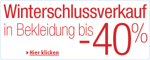 Winterschlussverkauf WSV in Bekleidung - Nur solange der Vorrat reicht