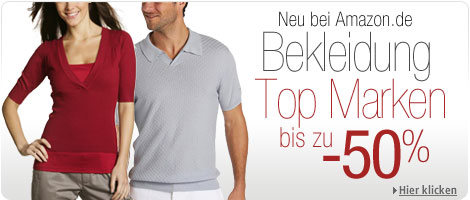 Bekleidung neu bei Amazon - Top-Marken bis -50%