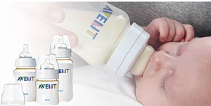 AVENT teats allow air into the bottle, preventing any vacuum build-up