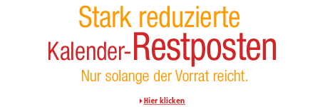 Stark reduzierte Kalender-Restposten