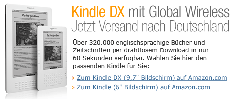 Kindle DX - Jetzt Versand nach Deutschland