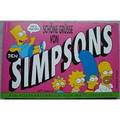 Sch�ne Gr��e von den Simpsons. Ein Postkartenbuch mit 32 farbigen Karten