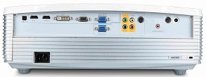 Acer H9500BD Full HD 3D DLP Projektor - Anschl&uuml;sse R&uuml;ckseite