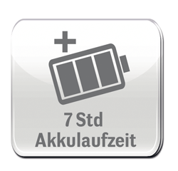 7 Stunden Akkulaufzeit