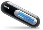 Der MP300 benötigt kein Kabel, da der USB Anschluss integriert ist.