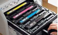 Horizontales Druckwerk: Bequemer Cartridge-Wechsel mit einer Hand