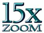 15-fach Zoom
