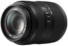 Panasonic Lumix G Vario H-FS045200E Telezoom-Objektiv F4-5,6/ 45-200 mm (90-400 KB)(OIS) schwarz