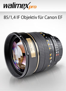 walimex pro 85/1,4 IF Objektiv f&uuml;r Canon EF