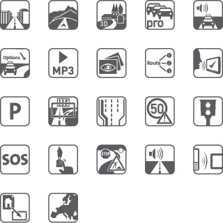 Icons zu den Features