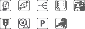Icons zu den Features