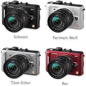 Panasonic Lumix DMC-GF1 Systemkamera perlmutt-wei&szlig;
