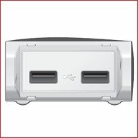 2 USB-Ports &ndash; einer mit 4-fach st&auml;rkerer Stromversorgung