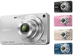 Sony DSC-W350S Digitalkamera silber