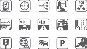 Icons zu den Features