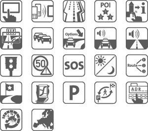 Icons zu den Features