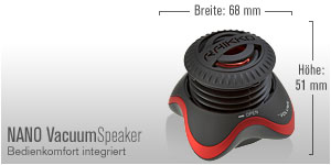 RAIKKO Nano Vacuum Speaker Abmessungen