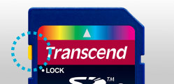 Transcend SDHC class 10 Schreibschutzschalter
