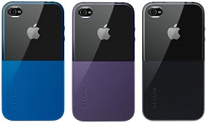 Belkin Apple iPhone 4 Shield Eclipse TPU H&uuml;lle - erh&auml;ltlich in blau, lila oder schwarz