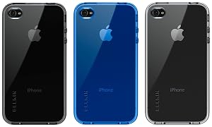 Belkin Apple iPhone 4 Grip Vue TPU Hülle- erhältlich in den Ausführungen blau, schwarz und klar