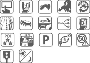 Icons zu den Features
