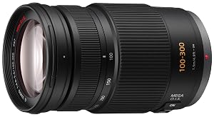 <h4>Panasonic H-FS100300E Telezoom Lumix G F4,0-5,6/ 100-300 mm (200-600 mm KB)/ OIS schwarz