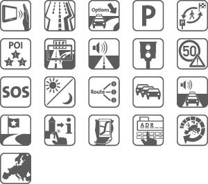 Icons zu den Features