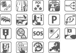 Icons zu den Features