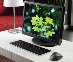 Logitech K750 Solar-Tastatur im Wohnzimmer