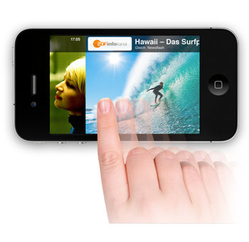 Finger swipe