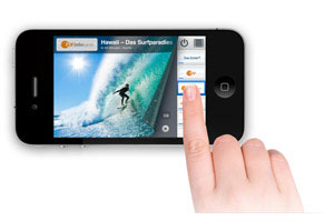 Finger swipe