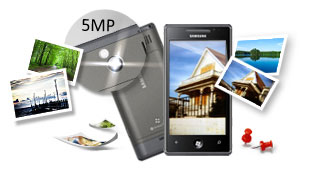 Das Omnia 7 mit 5 Megapixel Kamera