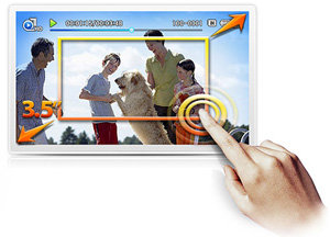 7,6 cm Touchscreen