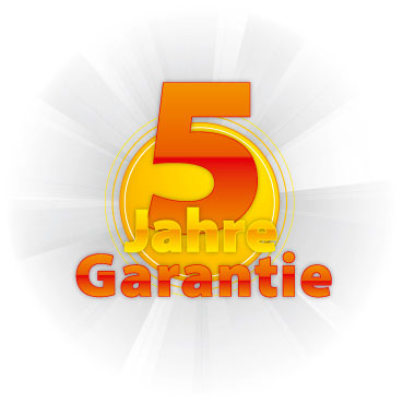 5 Jahre Herstellergarantie