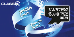 Bis zu 20MB/s Schreibgeschwindigkeit