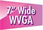 7" WVGA Breitbildschirm