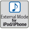 External-Mode f&uuml;r iPod/iPhone