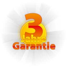 3 Jahre Herstellergarantie
