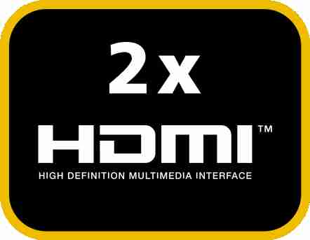 2 x HDMI