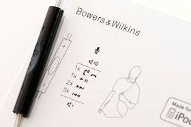 Die MFI-Fernbedienung des Bowers & Wilkins C5