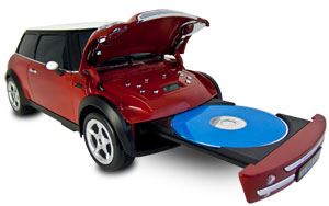 Mini Cooper CD-Radio rot