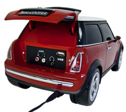 Mini Cooper CD-Radio rot