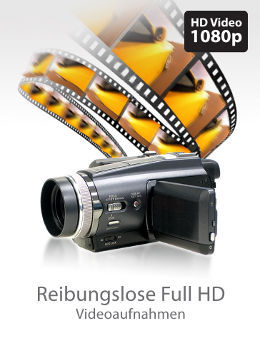 Reibungslose Full HD Videoaufnahmen